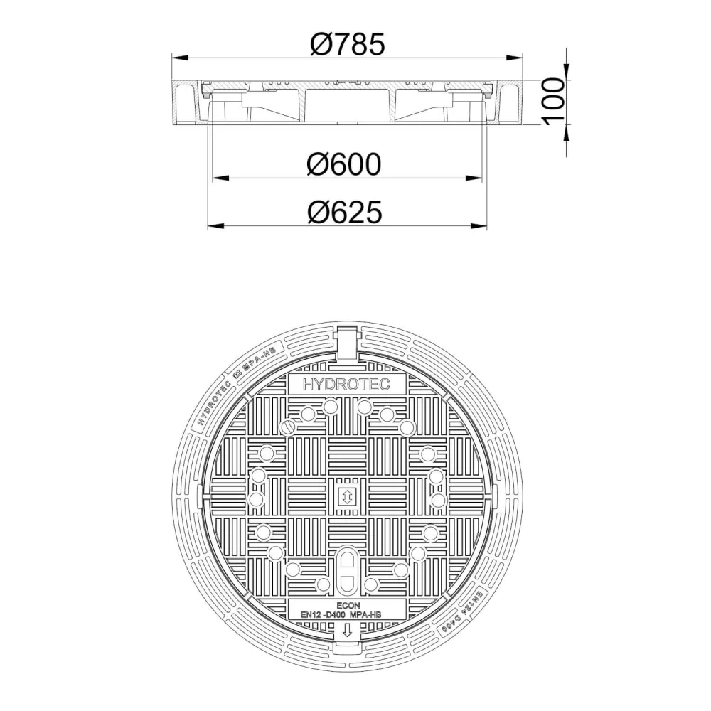 ECON H 600/100 s ventilací