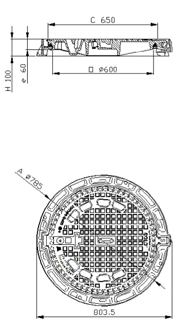 Poklop D400 SOLOCC 78 S VENT MSF UA