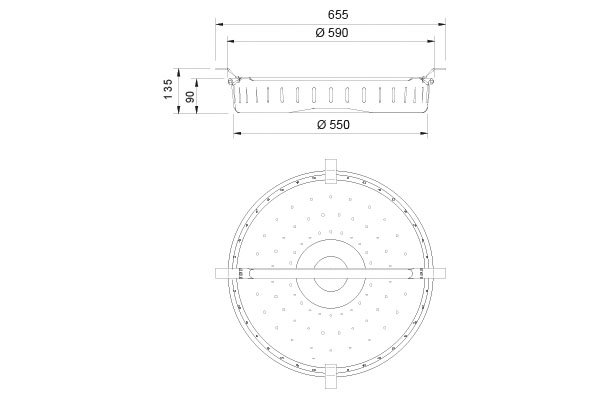 Pozinkovaný lapač nečistot